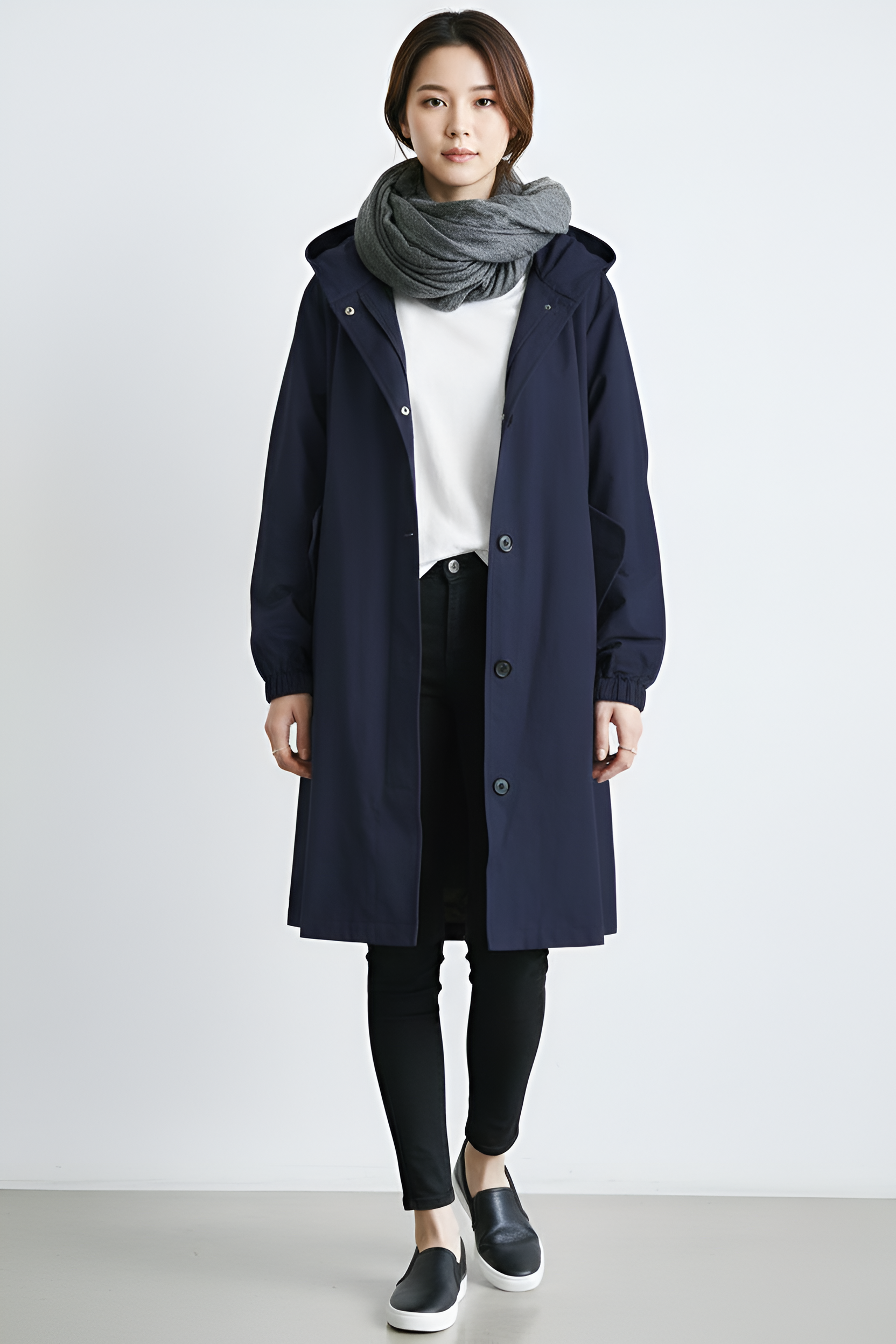 Valerios Fashion lehký nepromokavý dámský kabát s kapucí 10